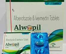 ALWOPIL TAB. | Albendazole 400mg + Ivermectin 6mg
